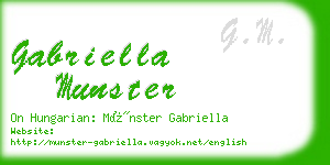gabriella munster business card